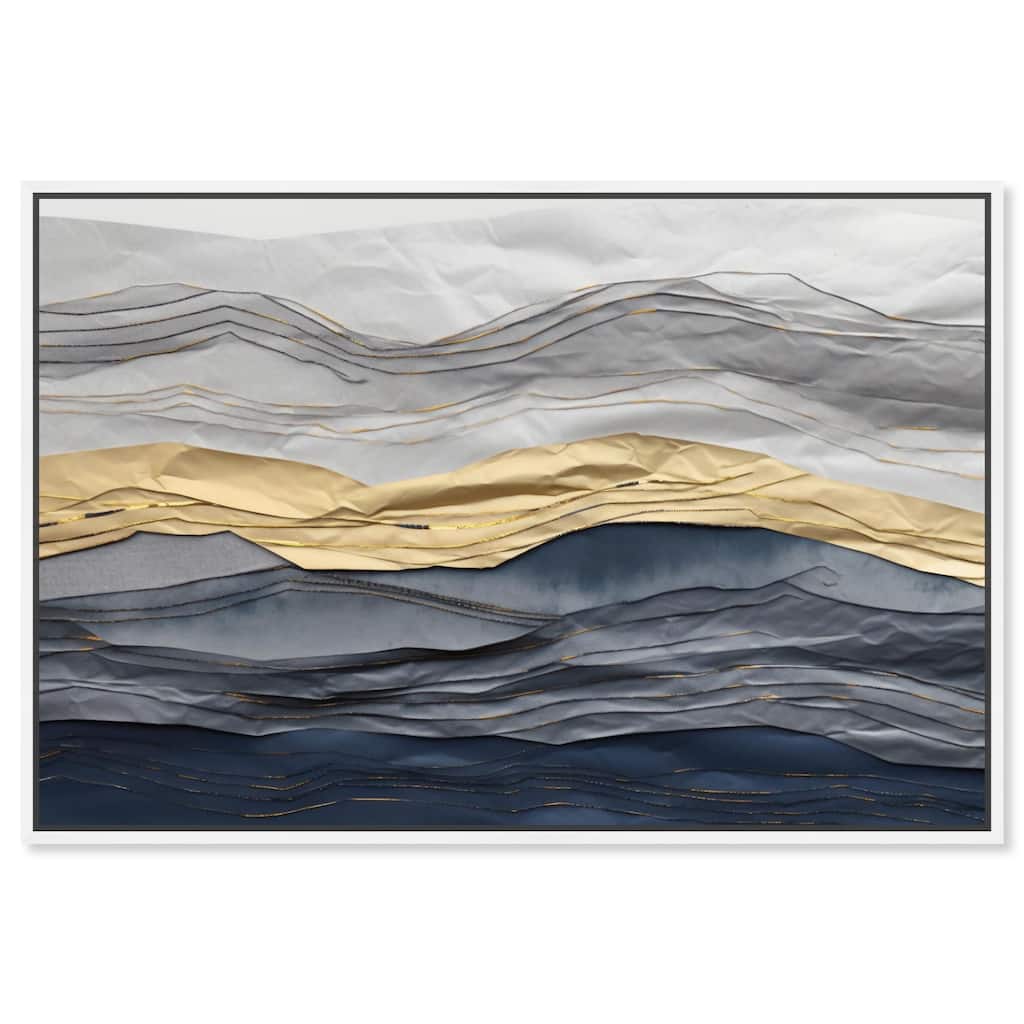 Flowing Golden Tide Canvas by Art Remedy