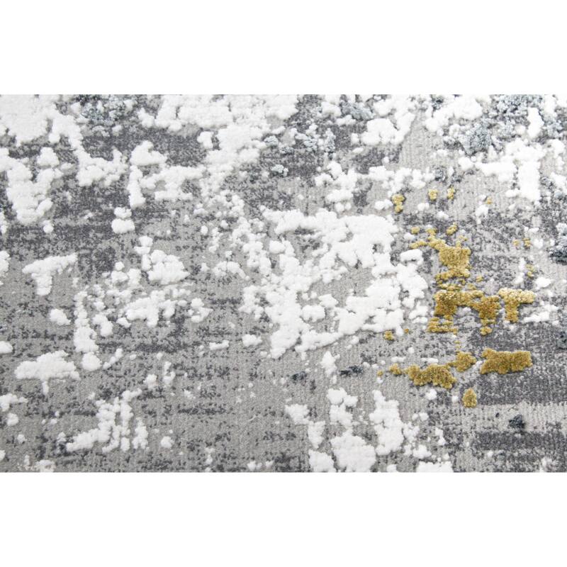 Bashian Giuliana Ivory/Grey Contemporary Area Rug
