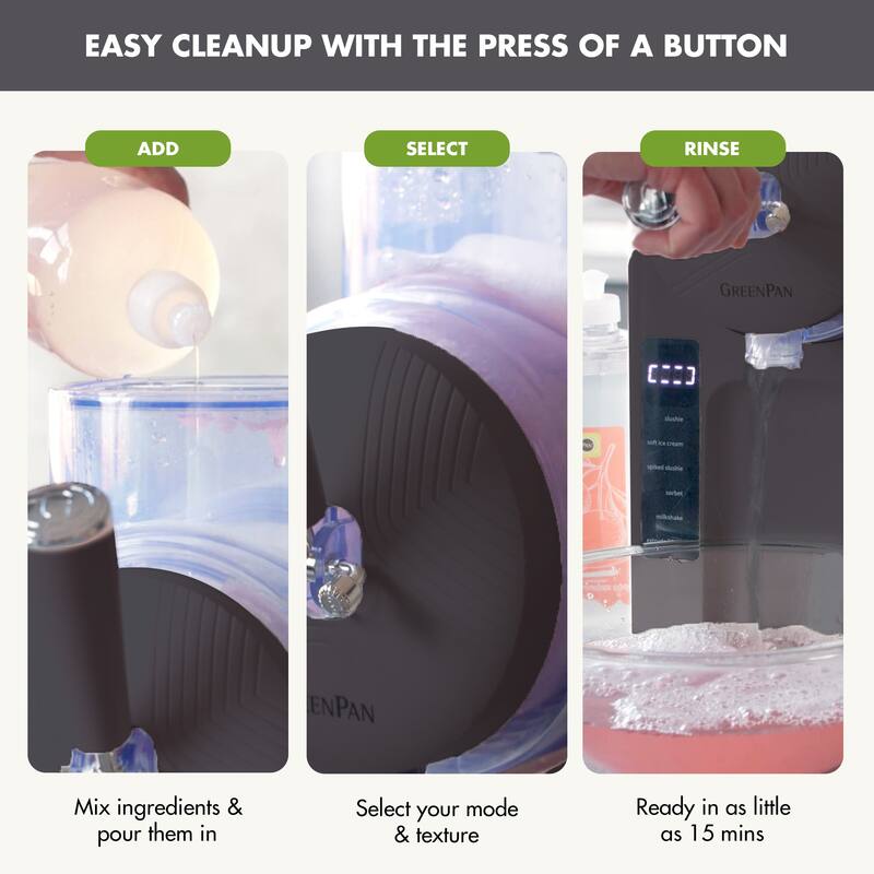 GreenPan Frost 15-in-1 Ice Cream & Slushie Drink Maker