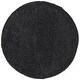 preview thumbnail 75 of 166, SAFAVIEH August Shag Solid 1.2-inch Thick Area Rug 5'3" Round - Charcoal