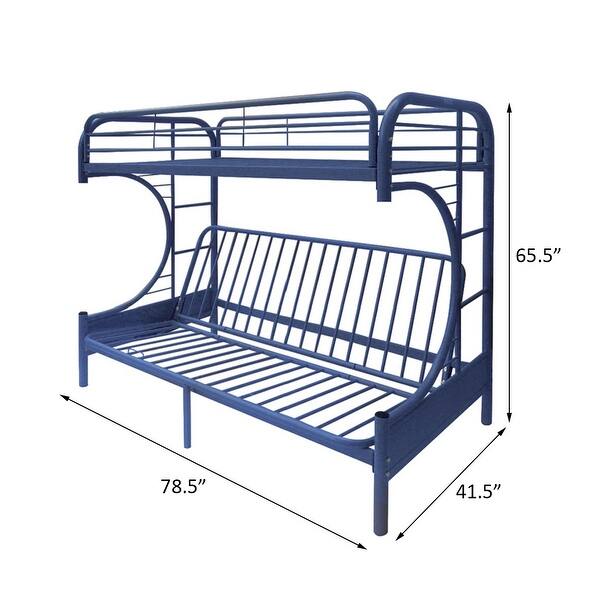 dimension image slide 1 of 2, Lunar Twin/Full Bunk Bed with 2 Side Ladders