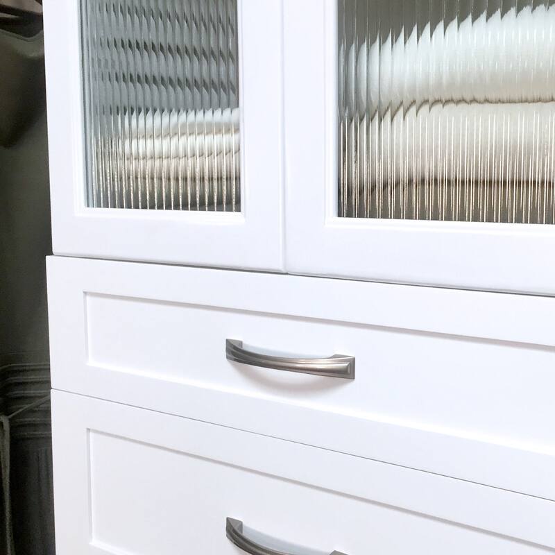 John Louis Home Solid Wood Reach-In Closet System with 6-Drawers and Doors White