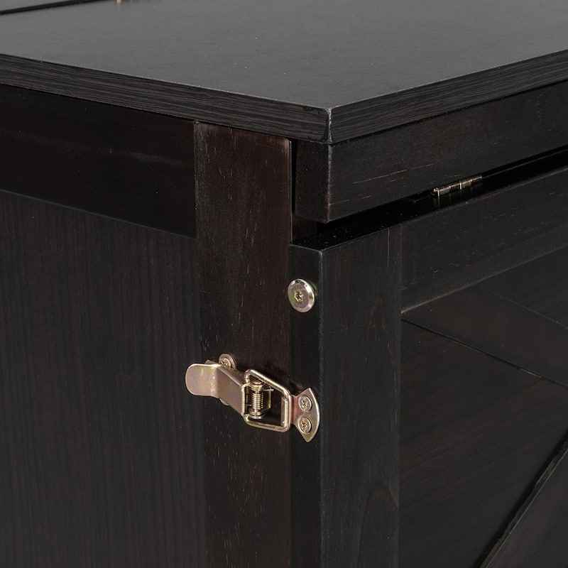 Queen Size Convertible Cabinet Bed with USB Ports by Harper&Bright Designs