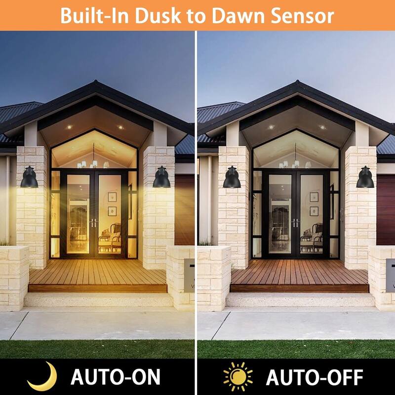 1 pack wall light black patio light metal porch light