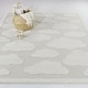preview thumbnail 6 of 8, Mod-Tod Cumulus Kids Cloud Area Rug 6'7" x 9' - Cream