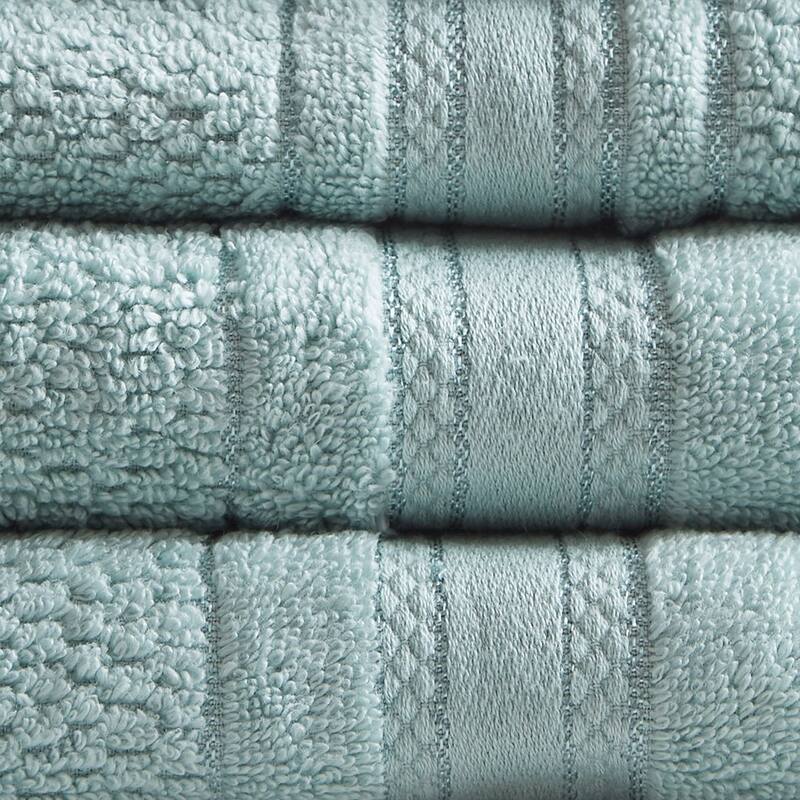 6 Piece Super Soft Cotton Quick Dry Bath Towel Set - N/A