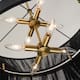 24 inch 8-Light Modern Farmhouse Large Round Chandelier Patinaed Brass/ Bleached Tiered Drum Natural Hand-woven Rope Chandelier