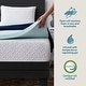 preview thumbnail 7 of 10, Lucid Comfort Collection 2 Inch Gel and Aloe Memory Foam Topper