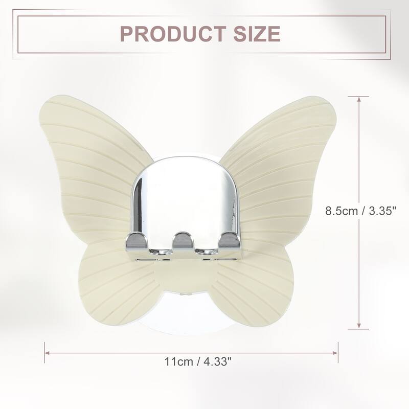 Wall Mounted Toothbrush Holder, Wall Toothbrush Holder for Bathrooms, Cute Hanging Toothbrush Holder, 4.33"x3.35"