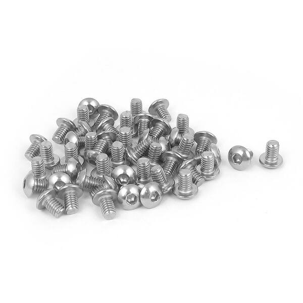 M3x12mm 304 Stainless Steel Hex Socket Countersunk Round Head Screw