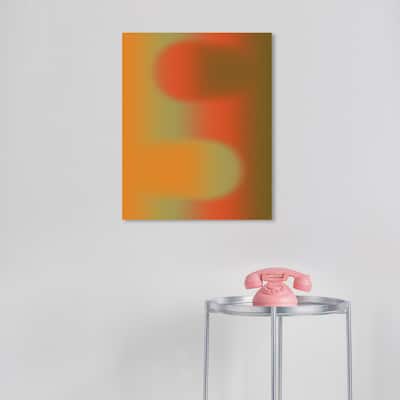 Wynwood Studio Canvas Abstract Bouncing Sideways Red Modern & Contemporary Wall Art Canvas Print
