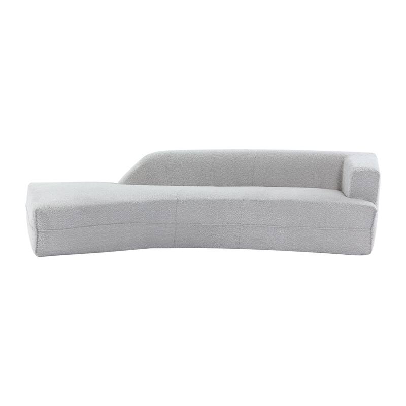 109.4" Modern Boucle Fabric Curved Sofa