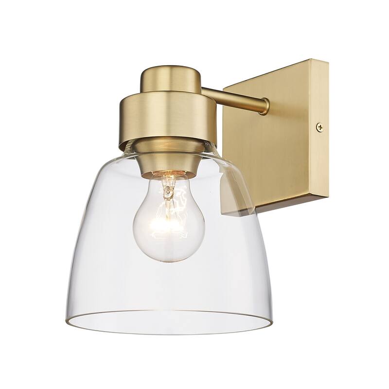 Golden Lighting 0314-1W CLR Remy 9" Tall Bathroom Sconce