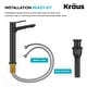 preview thumbnail 13 of 97, KRAUS Indy Single Handle Vessel Bathroom Faucet with Pop Up Drain