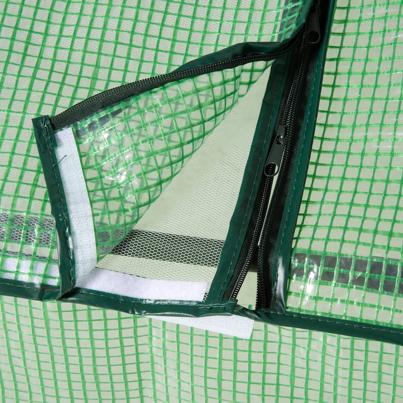Mini Greenhouse Portable Hot House for Plants with Large Zipper Windows for Garden - 71" x 36"