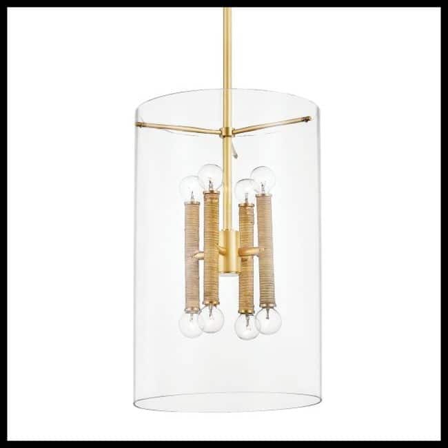 Hudson Valley Lighting BKO801 Barlow 8 Light 14" Wide Pendant