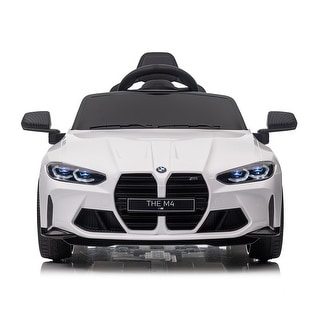 12V BMW Licensed Ride-On Car with Remote Control, LED Lights, Music, and Rear Suspension