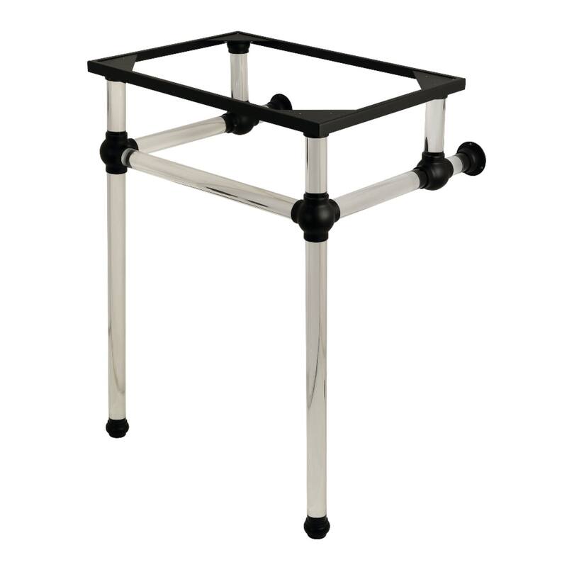 Kingston Brass Templeton 24" Acrylic Wall Mounted Console Legs - Matte Black