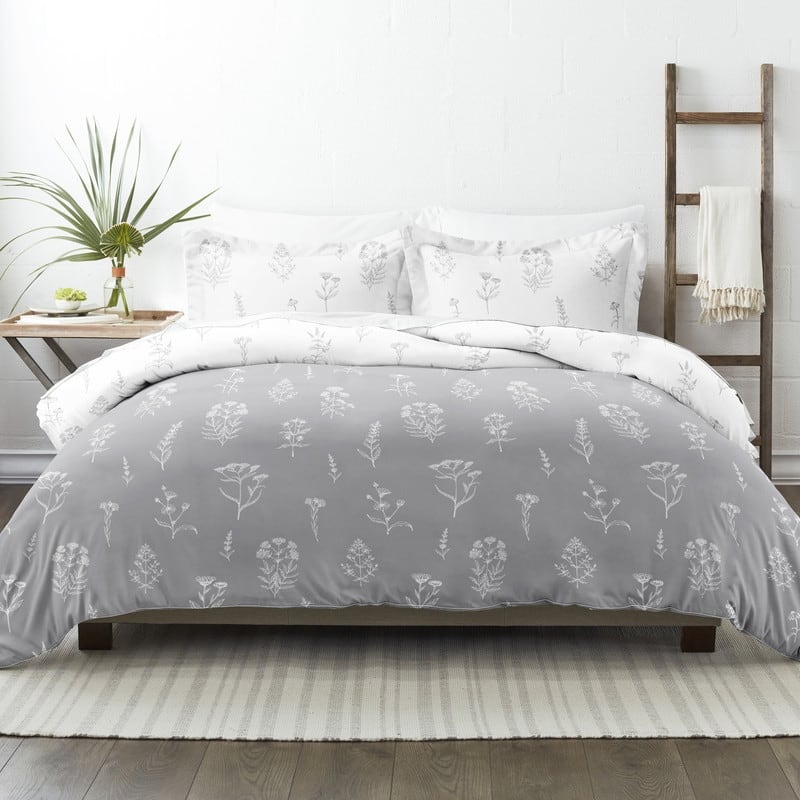 Becky Cameron Ultra Soft Botany Floral 3-Piece Reversible Duvet Cover Set