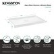 Dominica Acrylic Single Threshold Shower Base with Center Drain - Bed ...