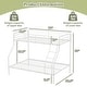 preview thumbnail 12 of 16, Costway Twin over Full Metal Bunk Bed with Inclined Ladder Safety - See Details