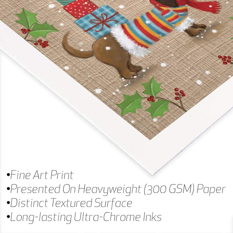 Dachshund Fine Art Paper Print by MAKIKO - Multi
