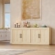 preview thumbnail 4 of 16, Garvee 70.8" Mid-Century Modern Sideboard Buffet Cabinet with 4 Wood Doors and Modular Storage