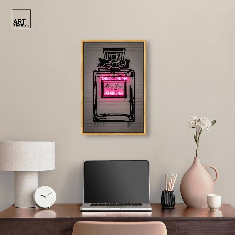 Miss Neon Dream Canvas by Art Remedy