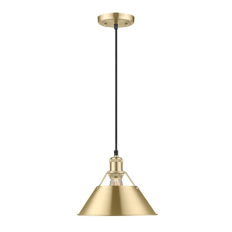 Orwell 10" Wide Medium Pendant in Brushed Champagne Bronze - Gold