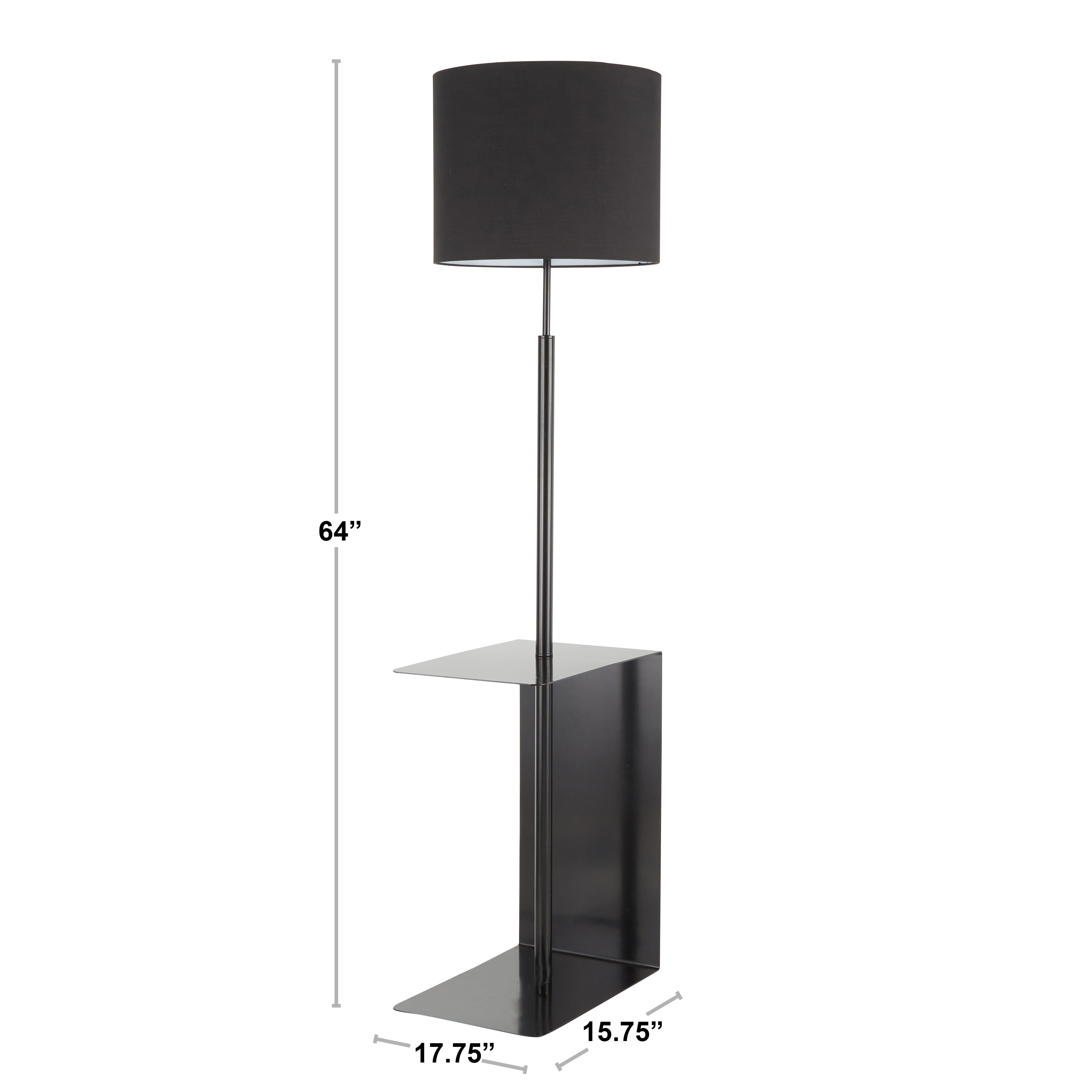 Featured image of post Metal Floor Lamp With Table : Sleek minimalist metal floor lamp.