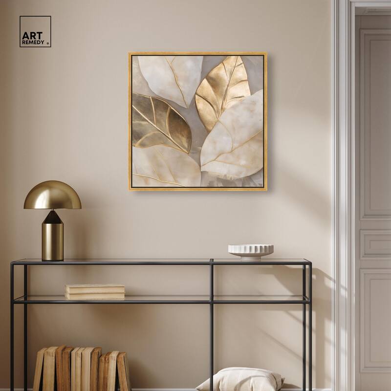 Golden Cascades Canvas by Art Remedy
