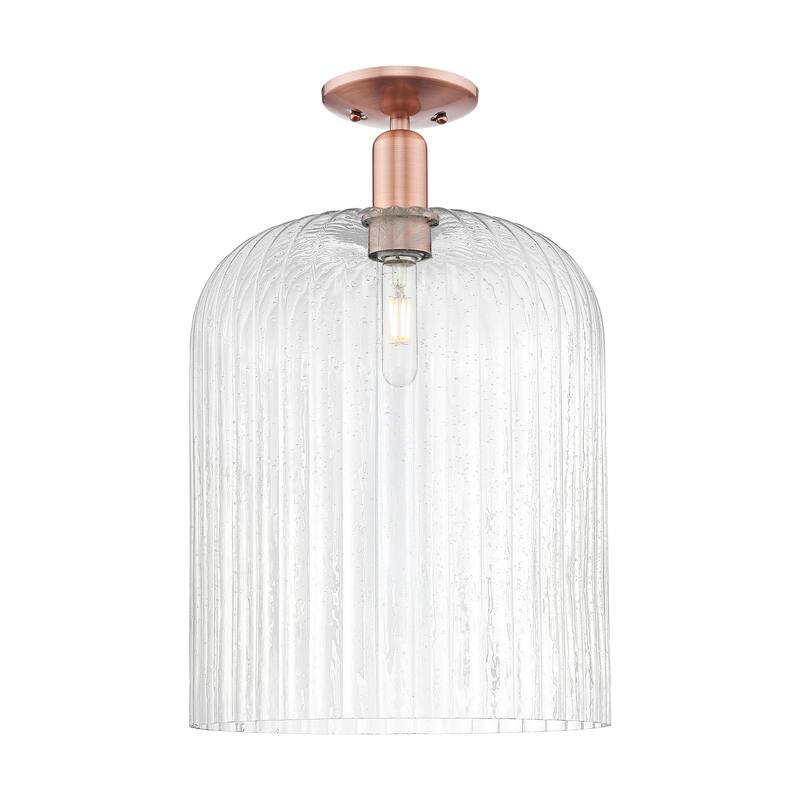 Innovations Lighting Downtown Urban - Bridal Veil - 1 Light 12" Semi-Flush Mount Light