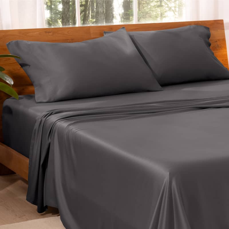 Bare Home TENCEL™ Lyocell Sheet Set - Twin XL - Forged Iron Grey
