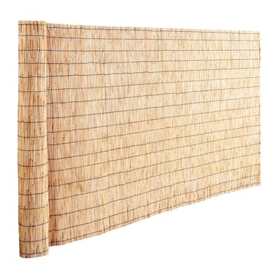 2-Pack Natural Reed Landscaping Privacy Blind Fencing Screen Ideal for Sunshade Protection or Any Decoration Use - 16.4 x 4 ft