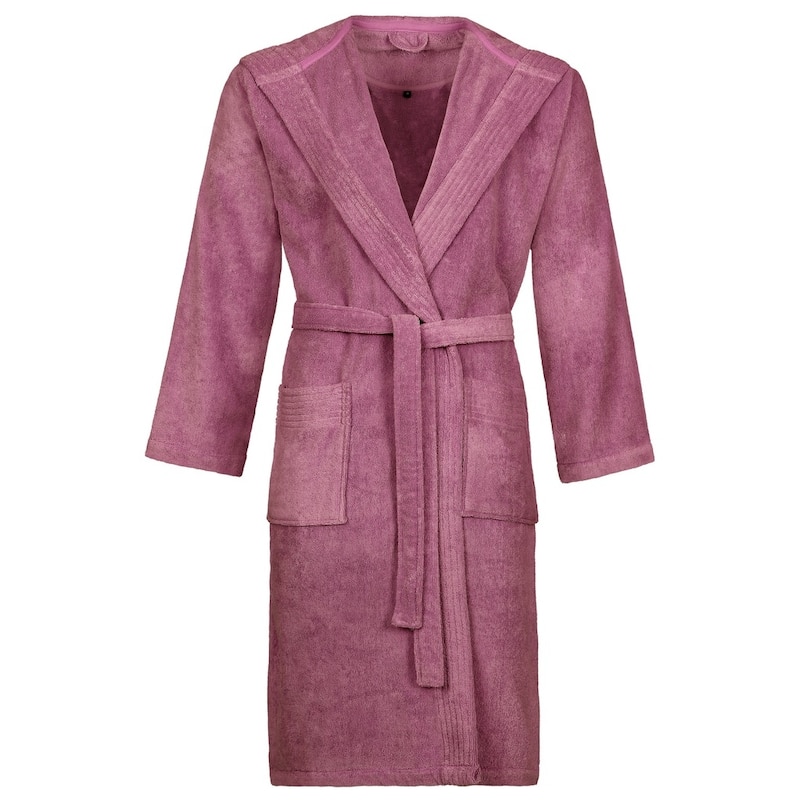 VOSSEN Vegan Life Bathrobe Unisex - Medium - Blackberry