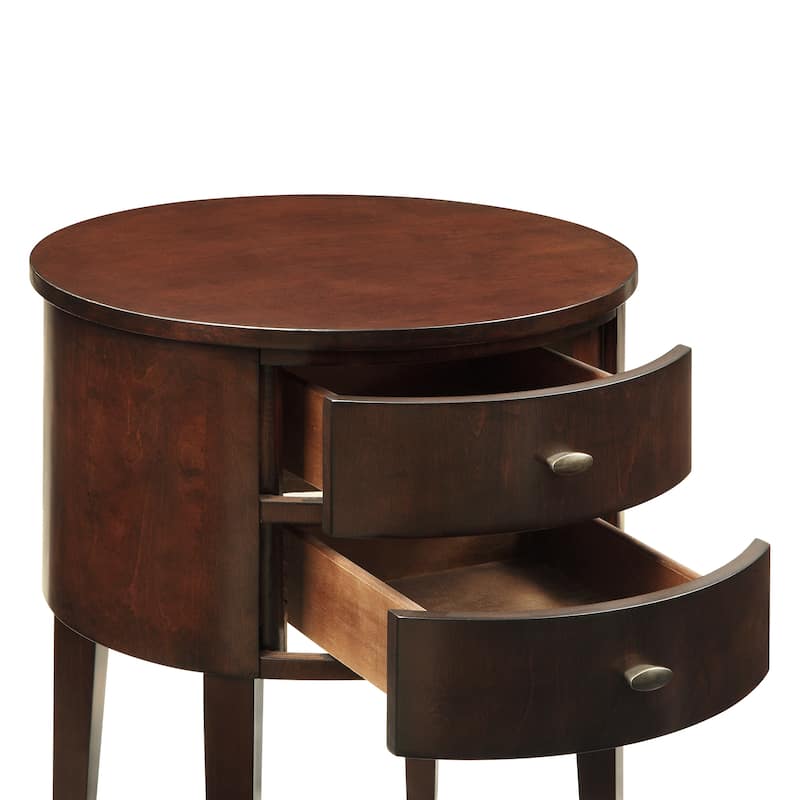 Aldine 2-drawer Oval Accent Table by iNSPIRE Q Bold
