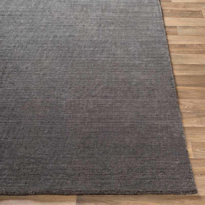 Viteri Handmade Solid Wool Blend Area Rug