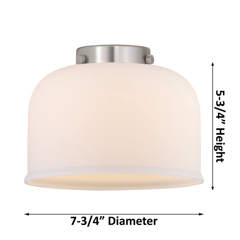 Innovations Lighting Nouveau 2 Bell - 1 Light 8" Semi-Flush Mount