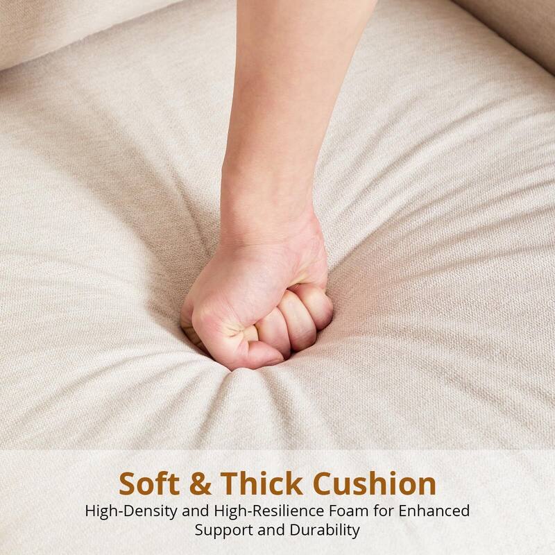 Soft & Padded Chair, Mid-Century Sofa Chair for Bedroom