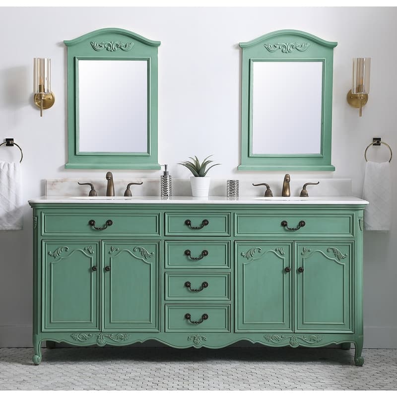72" Double Bathroom Vanity Sink