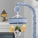 preview thumbnail 4 of 3, Lambs & Ivy Snoopy’s™ Campout with Woodstock Blue/White Musical Baby Crib Mobile