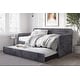preview thumbnail 2 of 8, Melissa Twin Upholstered Daybed with Trundle