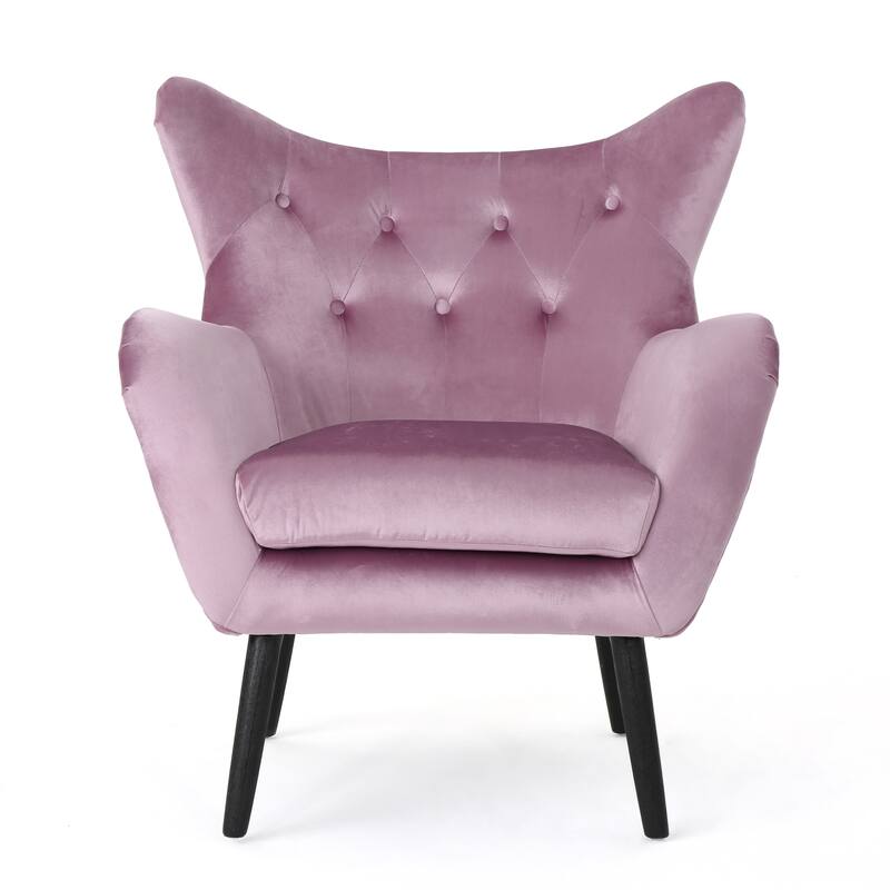 Mid Century Armchair Wingback Chairs Sofa Chair Accent Chairs - Pink