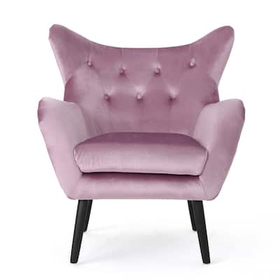 Pink Velvet Armchair Wingback Chairs Sofa Chair Accent Chairs Lazy Chair