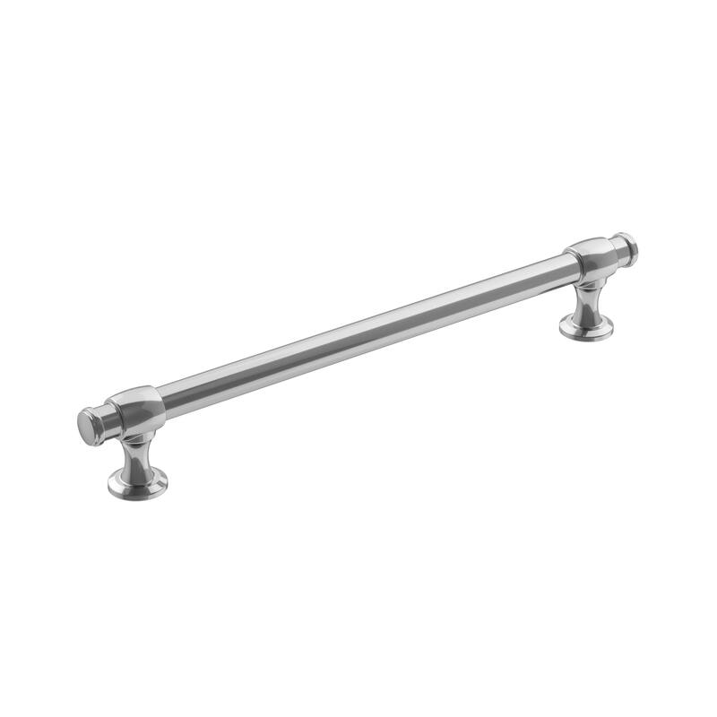 Amerock Winsome Kitchen Cabinet Pull - 7-9/16 in (192 mm) Center-to-Center - Polished Chrome
