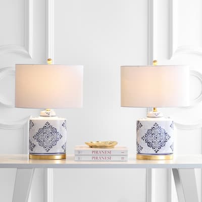 SAFAVIEH Lighting 24" Kamdyn LED Table Lamp (Set of 2) - 16"x10"x23.8"