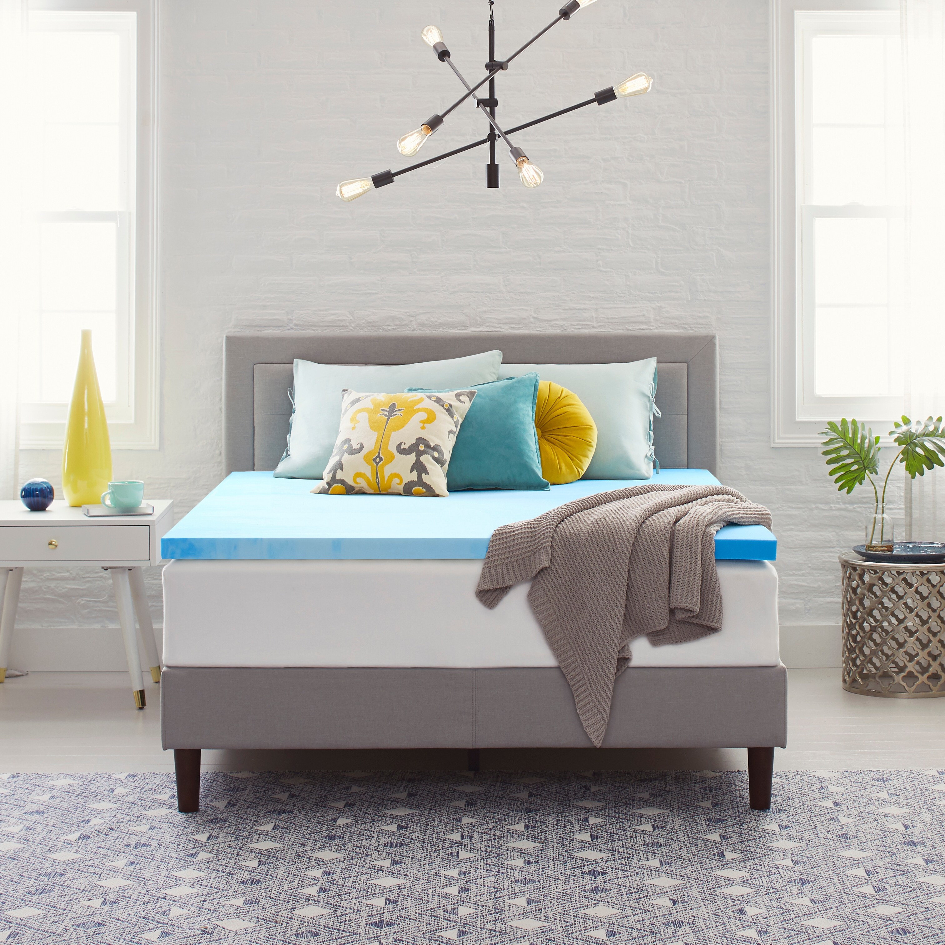 Shop Comfort Revolution 2 Gel Infused Memory Foam Mattress Topper On Sale Overstock 31204636