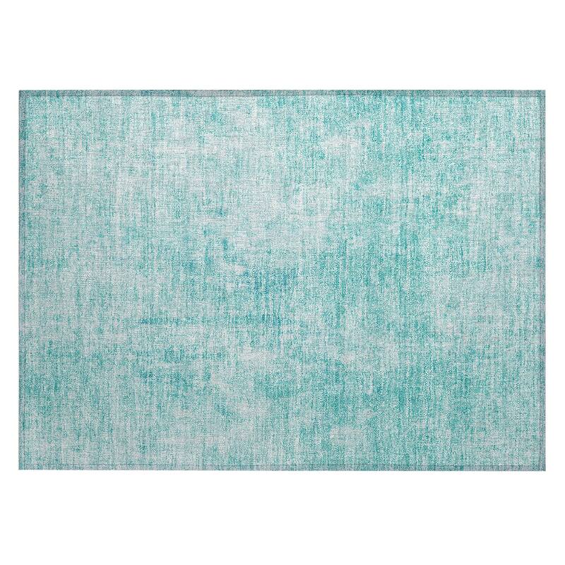 Machine Washable Indoor/ Outdoor Chantille Abstract Solid Rug