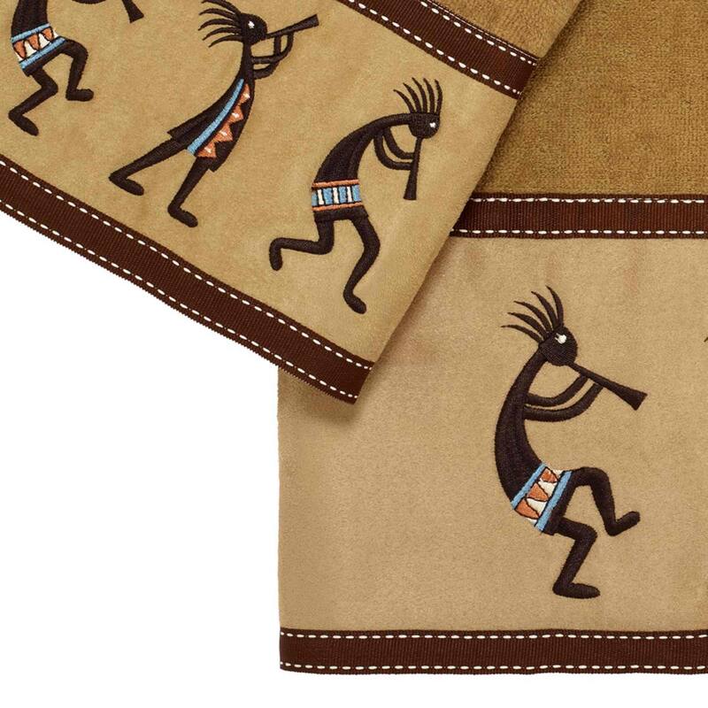 Avanti Kokopelli 3-Piece Towel Set - Towel 3pc Set - B/H/FT