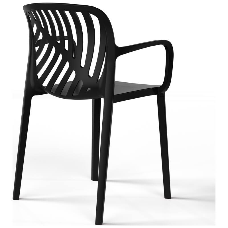 Frond and Form 4-Person Outdoor Patio Square Dining Set